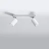 LED Deckenspot Weiß RING - 2 x GU10 Fassung - exkl. LED's
