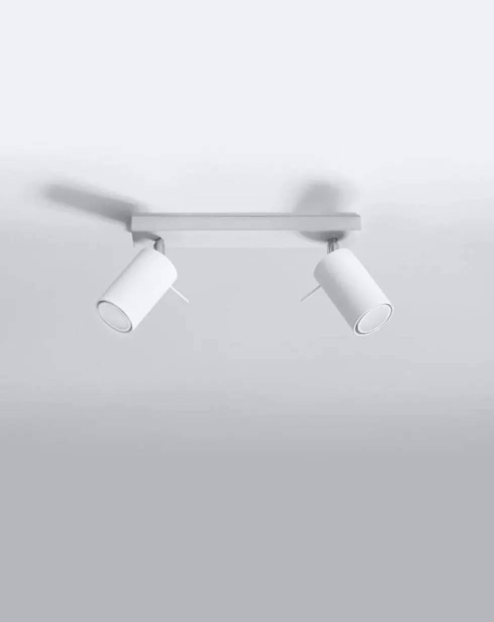 LED Deckenspot Weiß RING - 2 x GU10 Fassung - exkl. LED's