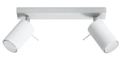 LED Deckenspot Weiß RING - 2 x GU10 Fassung - exkl. LED's
