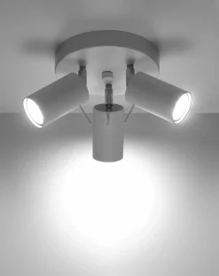 LED Deckenspot Weiß RING - 3 x GU10 Fassung - exkl. LED's