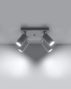 LED Deckenspot Weiß RING - 4 x GU10 Fassung - exkl. LED's