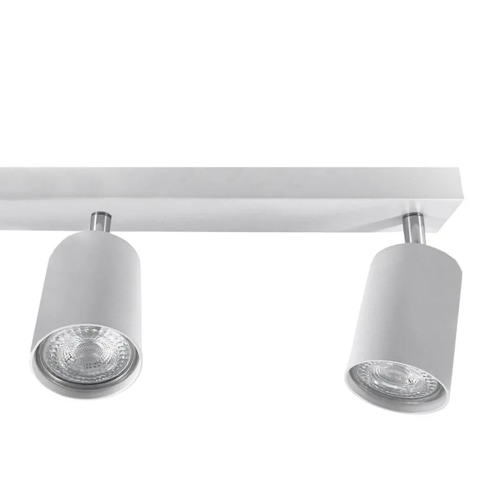 LED Deckenspot Weiß - 6 verstellbare GU10 Fassungen für LED Spots - exkl. LED Spot