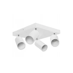 LED Deckenspot Weiß - 4 verstellbare GU10 Fassungen für LED Spots - exkl. LED Spot