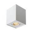 LED Deckenspot - Wüfel viereckig - Weiß - mit GU10 Fassung - schwenkbar - exkl. LED Spot
