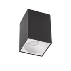 LED Deckenspot - Würfel Mattschwarz 95x95x138 mm - exkl. LED Spot