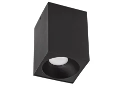 LED Deckenspot - Würfel Mattschwarz 95x95x138 mm - exkl. LED Spot