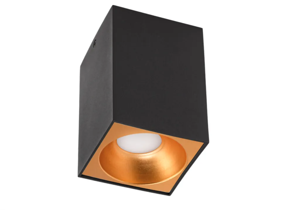 LED Deckenspot - Würfel Mattschwarz 95x95x138 mm - exkl. LED Spot
