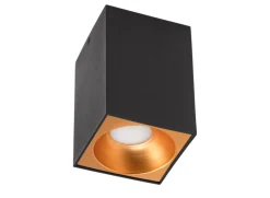 LED Deckenspot - Würfel Mattschwarz 95x95x138 mm - exkl. LED Spot
