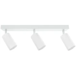 LED Deckenstrahler Weiß – 3 drehbare Spots – GU10 Fassung