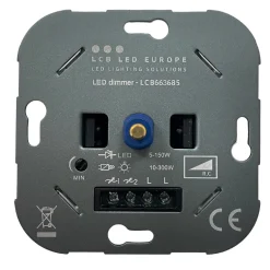 LED Dimmer 5-150W - Universal Phasenabschnitt - Komplettset