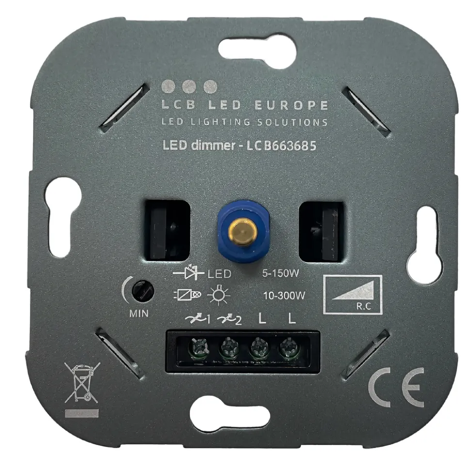 LED Dimmer 0.5-250W - Universal Phasenabschnitt - Komplettset