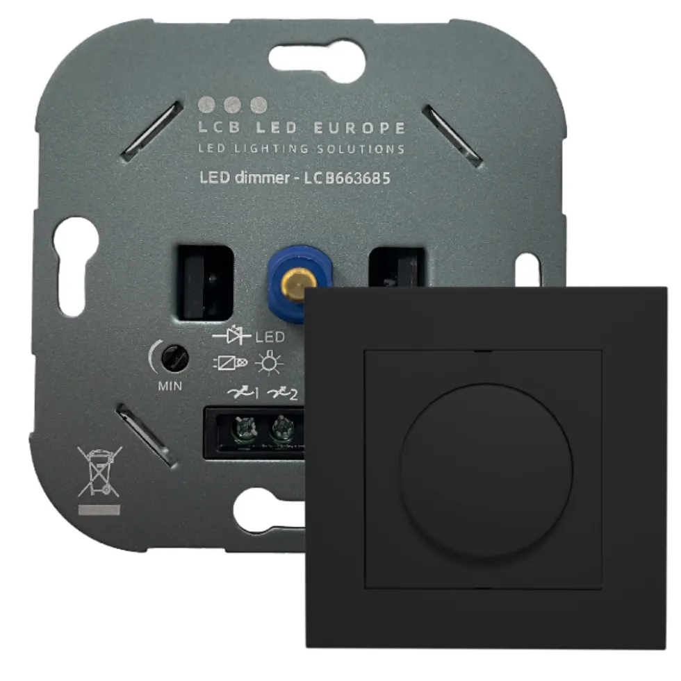 LED Dimmer 0.5-250W - Universal Phasenabschnitt - Komplettset