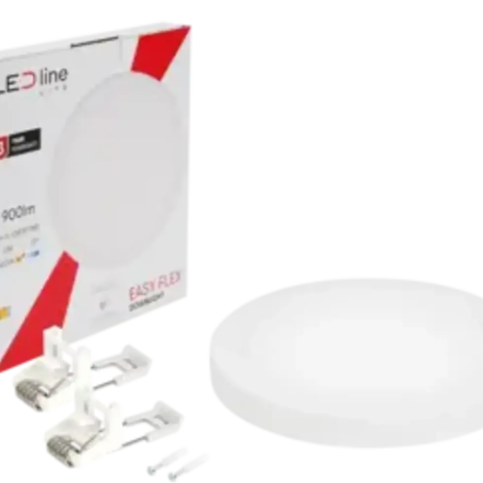 LED Downlight - Rund - EASY FLEX - IP20 - 12W 900lm - 4000K Neutralweiß - Weiß - Aufbau/Einbau | Ø170mm Sägelochgröße 65-130mm