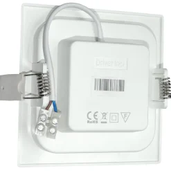 LED Einbau-Downlight quadratisch – 12 W – 3000/4000/6000 K – 150 × 150 mm