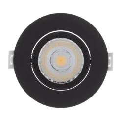 LED Einbauspot HYDRA - 6W - 3000K Warmweiß - dimmbar - Schwarz