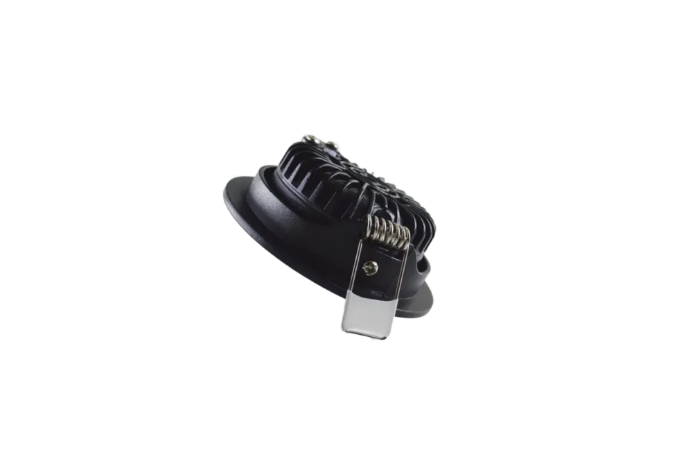 LED Einbauspot Schwarz - 5W 450Lm DIM - 2700K 927 Warmweiß - 5-Jahres-Garantie