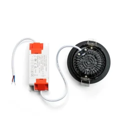 LED Einbauspot Schwarz - 5W 450Lm DIM - 2700K 927 Warmweiß - 5-Jahres-Garantie