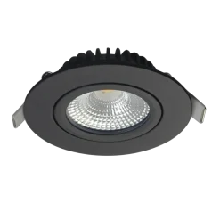 LED Einbauspot Schwarz - 5W 450Lm DIM - 2700K 927 Warmweiß - 5-Jahres-Garantie