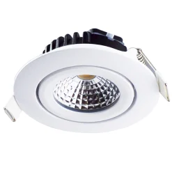LED Einbauspot Weiß dimmbar - 5W entspricht 50W - schwenkbar - 2700K Warmweiß