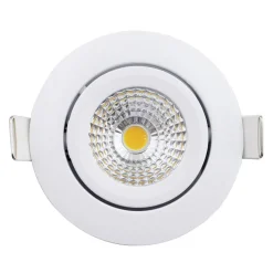 LED Einbauspot Weiß dimmbar - 5W entspricht 50W - schwenkbar - 2700K Warmweiß