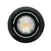 LED Einbaustrahler dimmbar Schwarz - 5W entspricht 45W - 3000K Warmweiß - Sägegröße 74mm