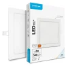 LED Einbaustrahler flach Eckig 115MM - 6W - Downlight rechteckig - 230V - 100x100mm