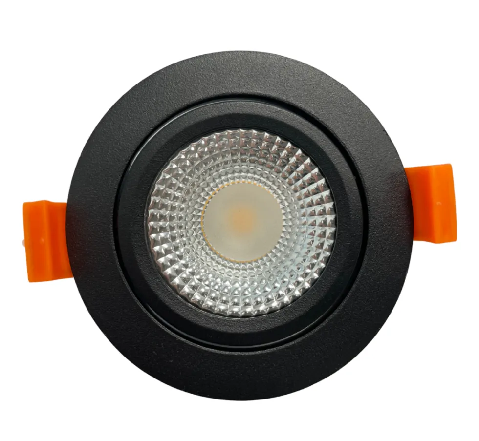 LED Einbaustrahler Schwarz dimmbar IP65 - 5W Dim to Warm 1800K-2800K