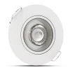 LED-Einbaustrahler - Weiß - 4W - 3CCT - 3000K/4000K/6500K - 480lm - IP44 - 80mm - Schwenkbar - Dimmbar | Ausschnittgröße 68mm