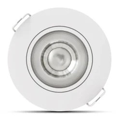 LED-Einbaustrahler - Weiß - 4W - 3CCT - 3000K/4000K/6500K - 480lm - IP44 - 80mm - Schwenkbar - Dimmbar | Ausschnittgröße 68mm