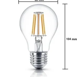 LED Fadenlampe dimmbar - E27 A60 - 4W entspricht 50W - 2700K Warmweiß