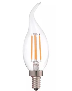 LED Fadenlampe dimmbar - E14 C37 - 5W entspricht 40W - 2700K Warmweiß
