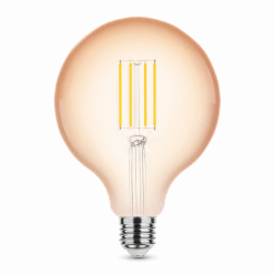 LED Fadenlampe - dimmbar - E27 Sockel - G125 - 4W entspricht 28W - 1800K extra Warmweiß