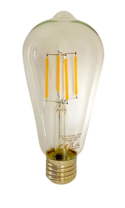LED Fadenlampe dimmbar - E27 ST64 - 4W entspricht 40W - 2700K Warmweiß - hoch