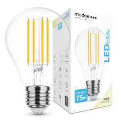 LED Fadenlampe - E27 A60 8W - 4000K Neutralweiß