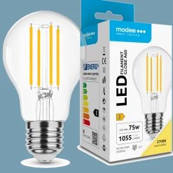 LED Fadenlampe - E27 A60 8W - 2700K Warmweiß