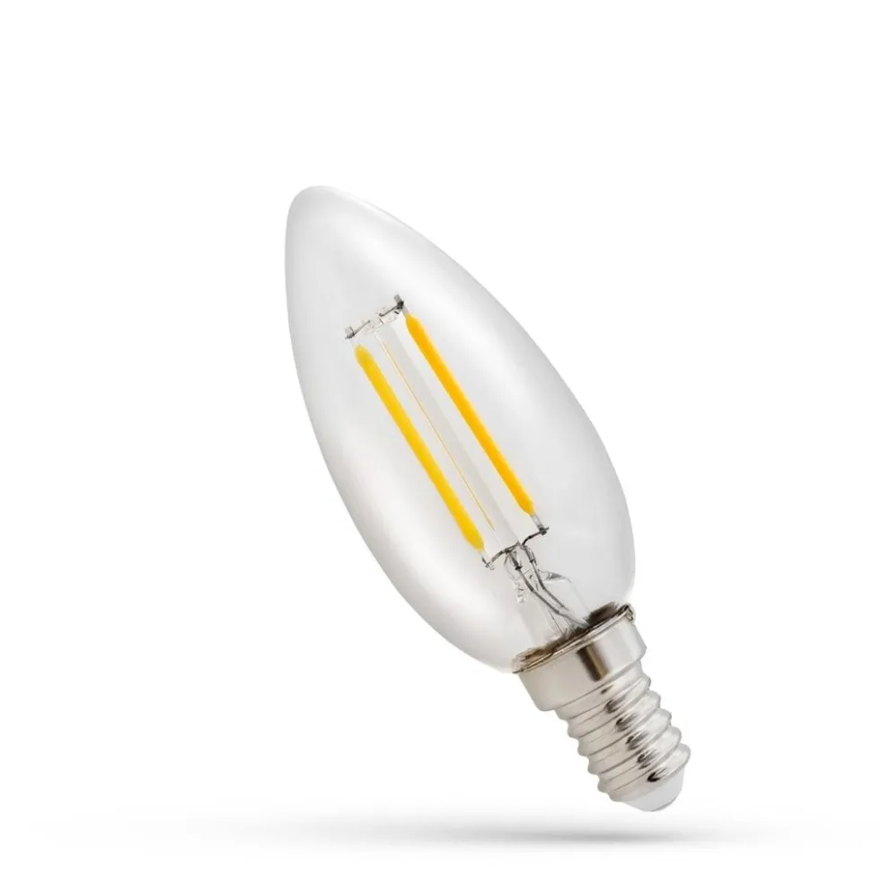 LED Fadenlampe E14 - C35 - 1W entspricht 10W - 2700K Warmweiß