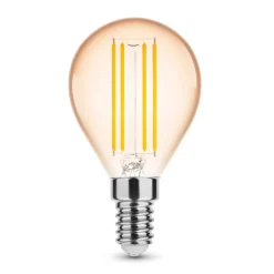 LED Fadenlampe E14 - G45 - 4W entspricht 33W - 1800K extra Warmweiß