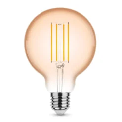 LED Fadenlampe E27 - G95 - 4W entspricht 33W - 1800K extra Warmweiß - L Globe