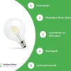 LED Fadenlampe E27 - G95 - 4W entspricht 40W - 2700K Warmweiß - großer Glaskolben