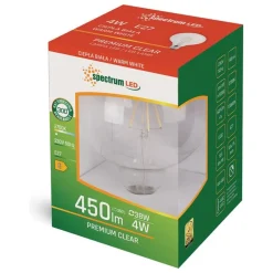 LED Fadenlampe E27 - G95 - 4W entspricht 40W - 2700K Warmweiß - großer Glaskolben