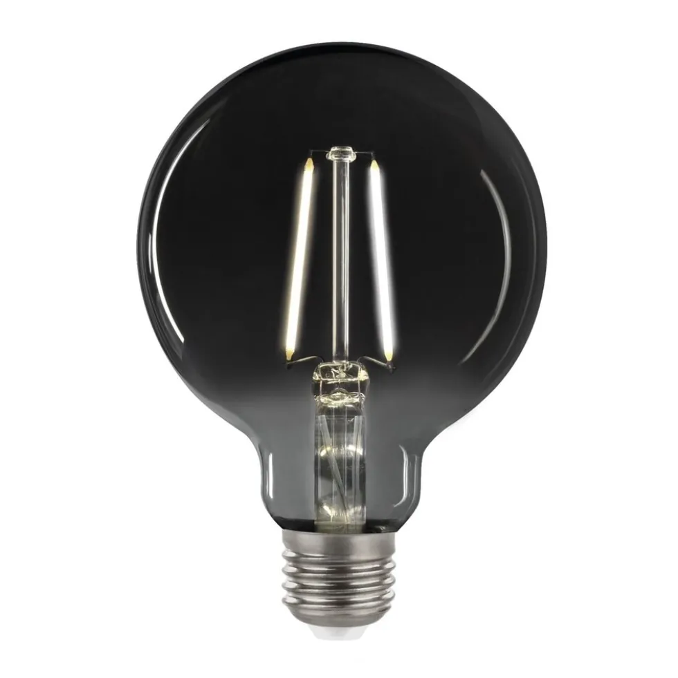 LED Fadenlampe Smoked glass E27 - G125 - 4,5W - 4000K Neutralweiß - XL Glaskolben