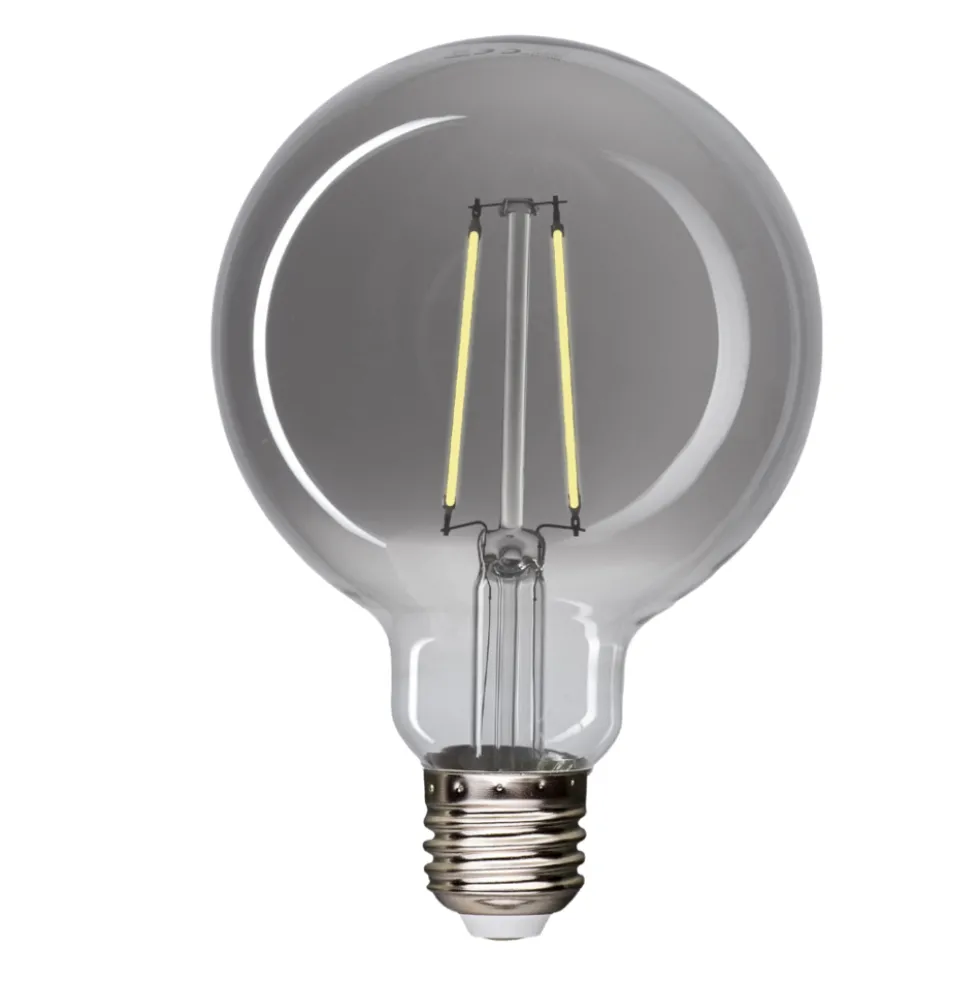 LED Fadenlampe Smoked glass E27 - G125 - 4,5W - 4000K Neutralweiß - XL Glaskolben