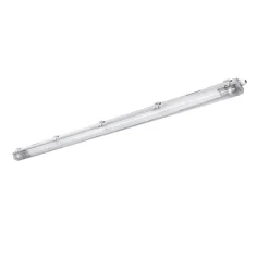 LED-Feuchtraumleuchte IP65 T8/G13 - 150cm Grau | 1- oder 2-Fassungen für 150cm LED Röhren Universal | IK10 Wannenleuchte