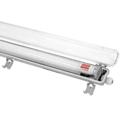 LED-Feuchtraumleuchte IP65 T8/G13 - 150cm Grau | 1- oder 2-Fassungen für 150cm LED Röhren Universal | IK10 Wannenleuchte