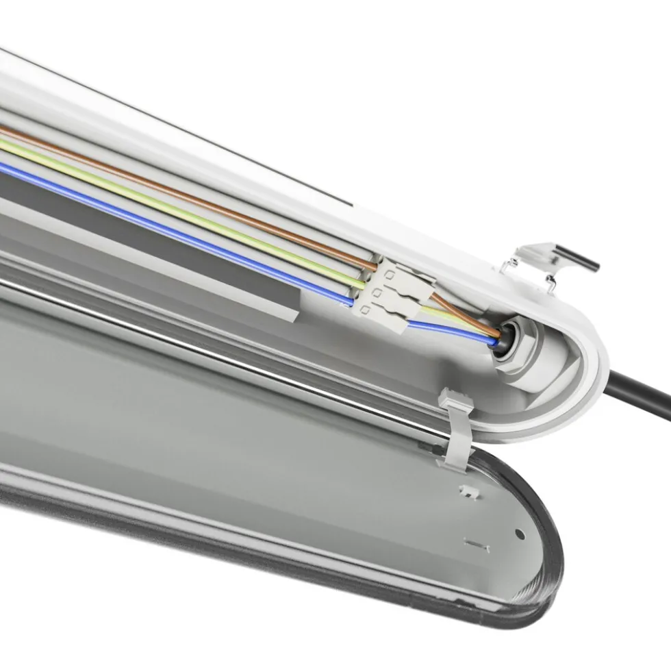 LED Feuchtraumleuchte IP66 – 10-21W 1800-3150Lm – 840 Neutralweiß | 60cm – Multi Lumen Einstellbar – IK10 – Limea Pro Hermetic