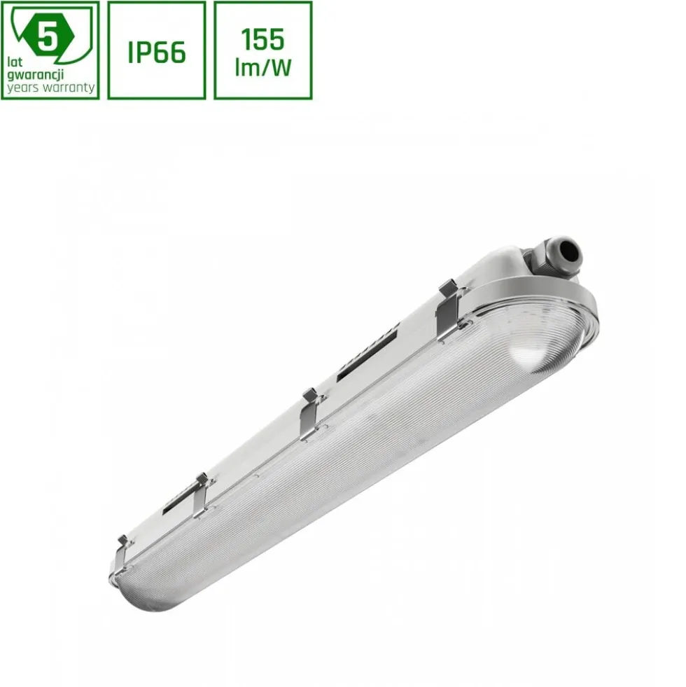 LED Feuchtraumleuchte IP66 – 10-21W 1800-3150Lm – 840 Neutralweiß | 60cm – Multi Lumen Einstellbar – IK10 – Limea Pro Hermetic