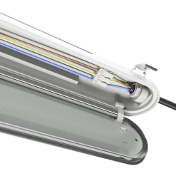LED-Feuchtraumleuchte Wannenleuchte IP65 - 150cm - 52W 9100 Lumen - 6000K 865 Tageslicht Weiss | IK10 - Modulär Anschließbar Durchgangsverdrahtung