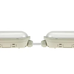LED-Feuchtraumleuchte Wannenleuchte IP65 - 150cm - 52W 8892 Lumen - 4000K 840 Neutral Weiss | IK10 - Modulär Anschließbar Durchgangsverdrahtung