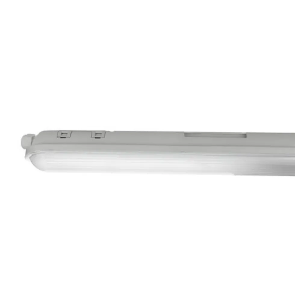 LED-Feuchtraumleuchte Wannenleuchte IP65 - 120cm - 38W 6498 Lumen - 4000K 840 Neutral Weiss | IK10 - Modulär Anschließbar Durchgangsverdrahtung