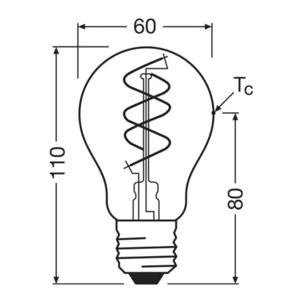 LED-Filamentlampe E27 Gold Birne Dimmbar 8W 806Lm 2200K CRI90